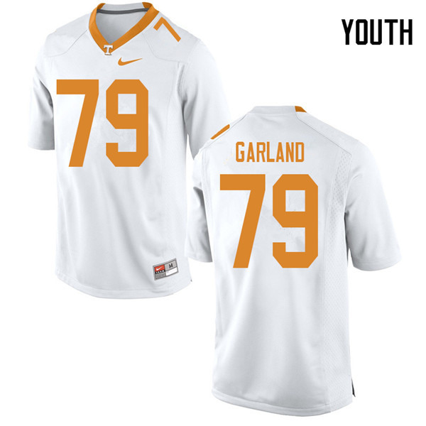 Youth #79 Kurott Garland Tennessee Volunteers College Football Jerseys Sale-White